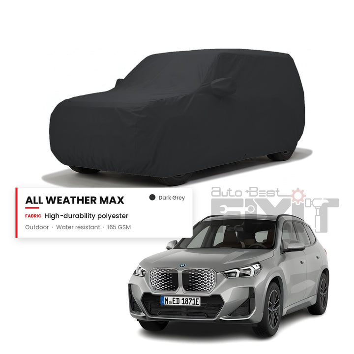 BMW iX1 Car Body Cover Waterproof, Scratch Proof with Cotton Lining, Mirror & Antenna Pockets