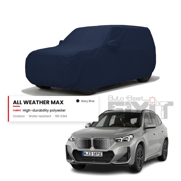 BMW iX1 Car Body Cover Waterproof, Scratch Proof with Cotton Lining, Mirror & Antenna Pockets
