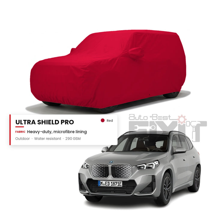 BMW iX1 Car Body Cover Waterproof, Scratch Proof with Cotton Lining, Mirror & Antenna Pockets