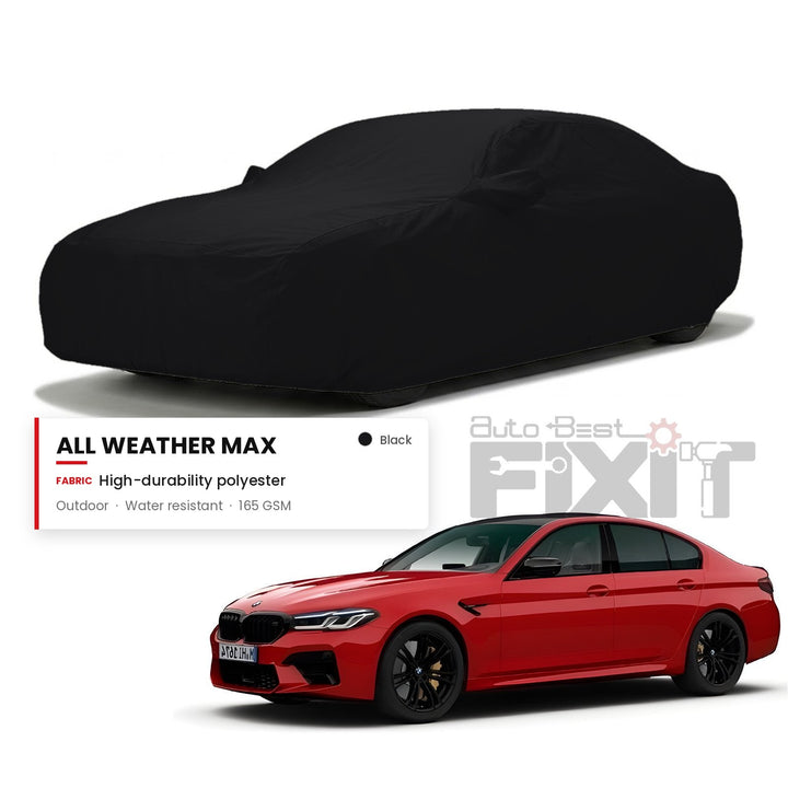BMW M5 Car Body Cover Waterproof, Scratch Proof with Cotton Lining, Mirror & Antenna Pockets