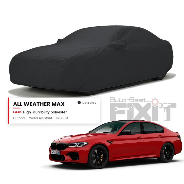 BMW M5 Car Body Cover Waterproof, Scratch Proof with Cotton Lining, Mirror & Antenna Pockets