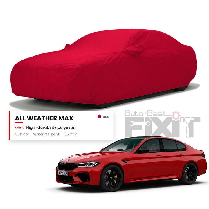 BMW M5 Car Body Cover Waterproof, Scratch Proof with Cotton Lining, Mirror & Antenna Pockets
