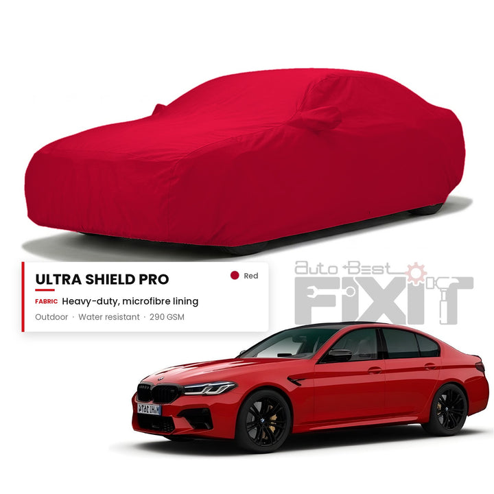 BMW M5 Car Body Cover Waterproof, Scratch Proof with Cotton Lining, Mirror & Antenna Pockets