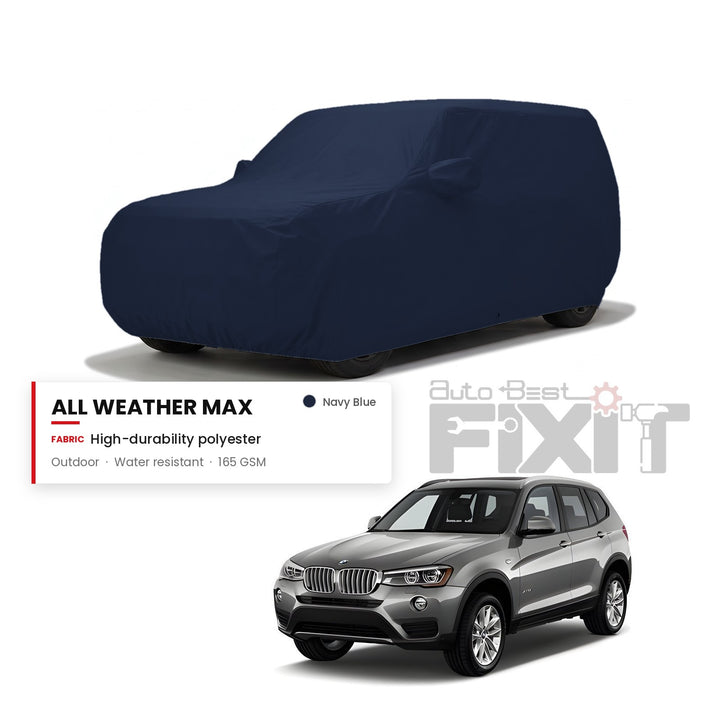 BMW X5 Car Body Cover Waterproof, Scratch Proof with Cotton Lining, Mirror & Antenna Pockets