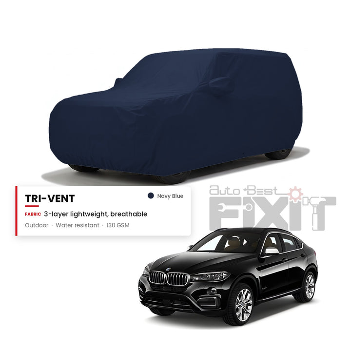 BMW X6 Car Body Cover Waterproof, Scratch Proof with Cotton Lining, Mirror & Antenna Pockets