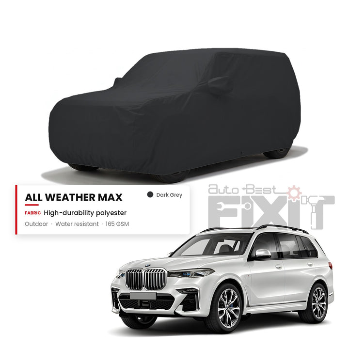 BMW X7 Car Body Cover Waterproof, Scratch Proof with Cotton Lining, Mirror & Antenna Pockets