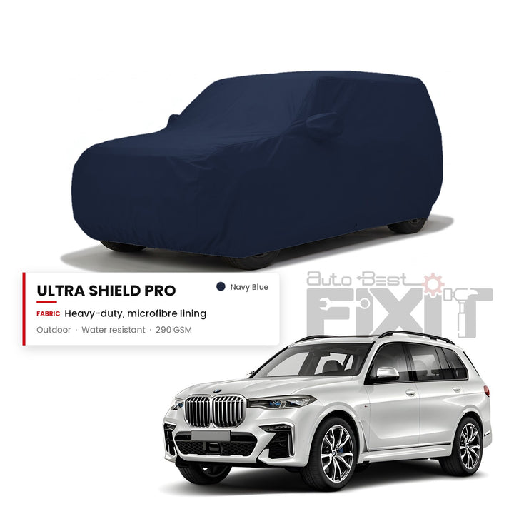 BMW X7 Car Body Cover Waterproof, Scratch Proof with Cotton Lining, Mirror & Antenna Pockets