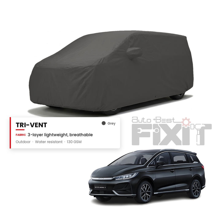 BYD E max 7 Car Body Cover Waterproof, Scratch Proof with Cotton Lining, Mirror & Antenna Pockets