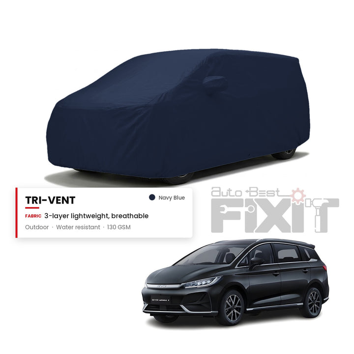 BYD E max 7 Car Body Cover Waterproof, Scratch Proof with Cotton Lining, Mirror & Antenna Pockets