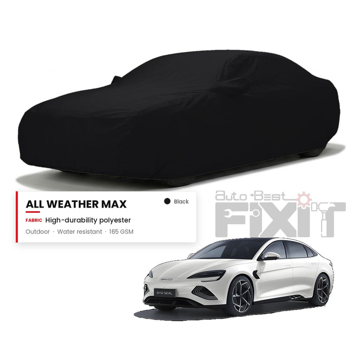BYD Seal Car Body Cover Waterproof, Scratch Proof with Cotton Lining, Mirror & Antenna Pockets