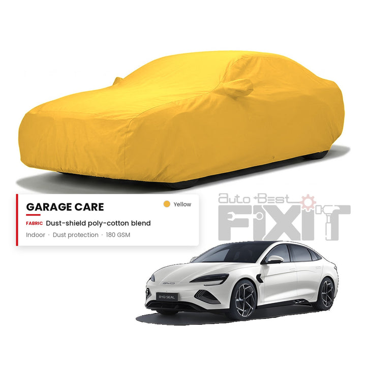BYD Seal Car Body Cover Waterproof, Scratch Proof with Cotton Lining, Mirror & Antenna Pockets