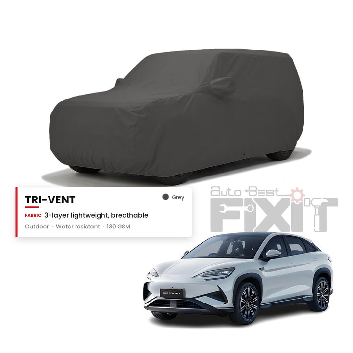 BYD Sealion Car Body Cover Waterproof, Scratch Proof with Cotton Lining, Mirror & Antenna Pockets
