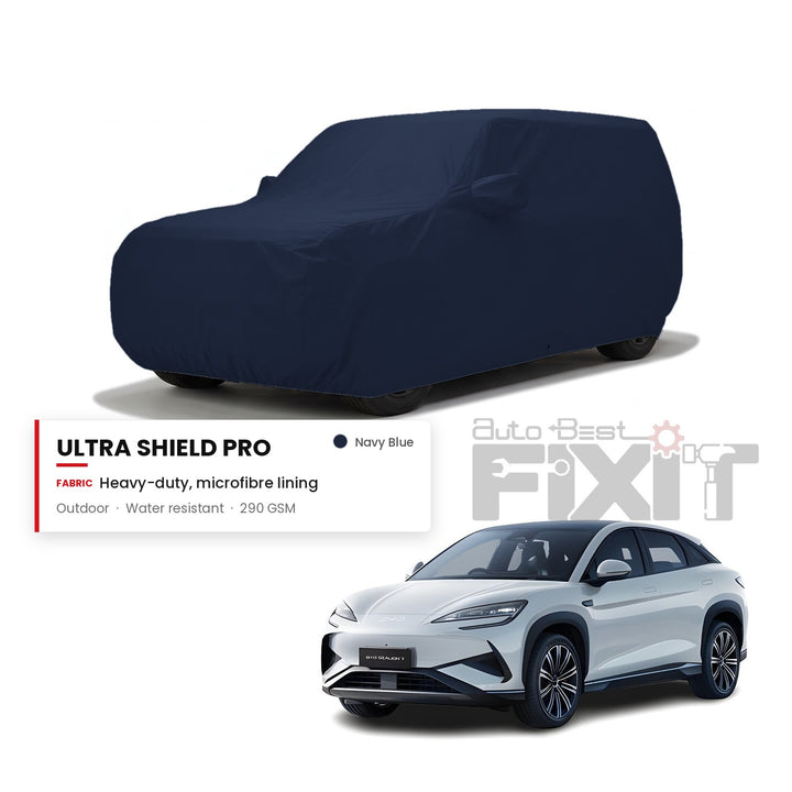 BYD Sealion Car Body Cover Waterproof, Scratch Proof with Cotton Lining, Mirror & Antenna Pockets