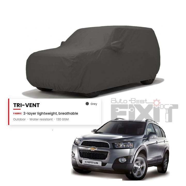 Chevrolet Captiva Car Body Cover Waterproof, Scratch Proof with Cotton Lining, Mirror & Antenna Pockets