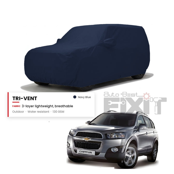 Chevrolet Captiva Car Body Cover Waterproof, Scratch Proof with Cotton Lining, Mirror & Antenna Pockets