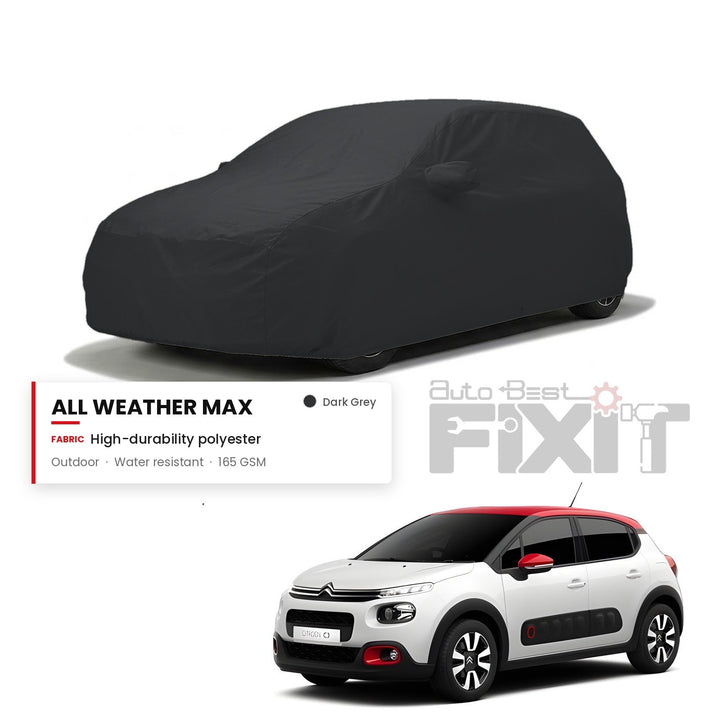 Citroen C3 Car Body Cover Waterproof, Scratch Proof with Cotton Lining, Mirror & Antenna Pockets