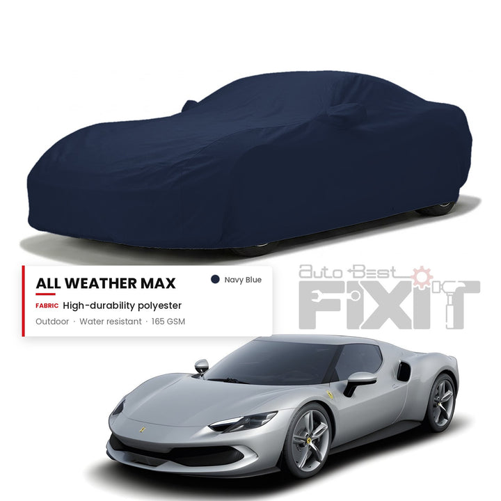 Ferrari 296 GT Car Body Cover Waterproof, Scratch Proof with Cotton Lining, Mirror & Antenna Pockets