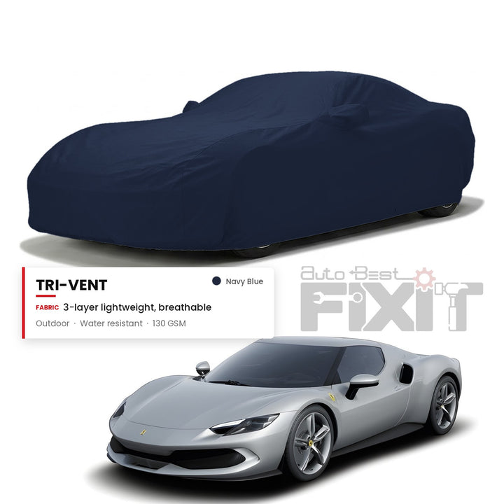 Ferrari 296 GT Car Body Cover Waterproof, Scratch Proof with Cotton Lining, Mirror & Antenna Pockets