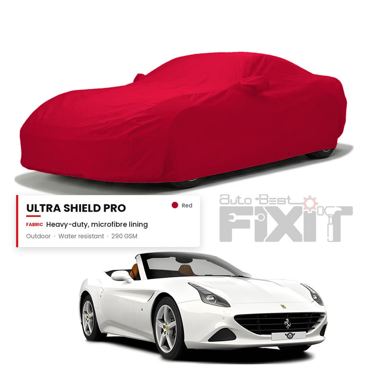 Ferrari California T Car Body Cover Waterproof, Scratch Proof with Cotton Lining, Mirror & Antenna Pockets
