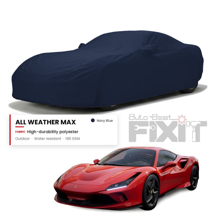 Ferrari F8 Tributo Car Body Cover Waterproof, Scratch Proof with Cotton Lining, Mirror & Antenna Pockets