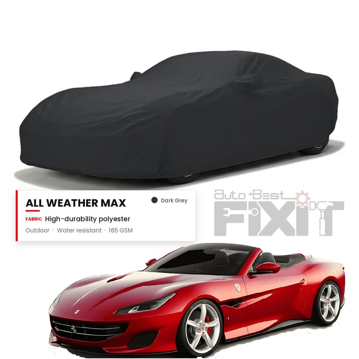 Ferrari Portofino Car Body Cover Waterproof, Scratch Proof with Cotton Lining, Mirror & Antenna Pockets