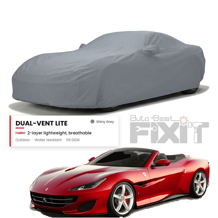 Ferrari Portofino Car Body Cover Waterproof, Scratch Proof with Cotton Lining, Mirror & Antenna Pockets
