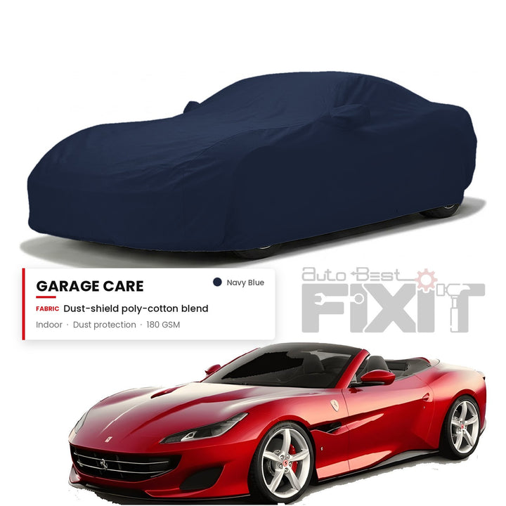 Ferrari Portofino Car Body Cover Waterproof, Scratch Proof with Cotton Lining, Mirror & Antenna Pockets