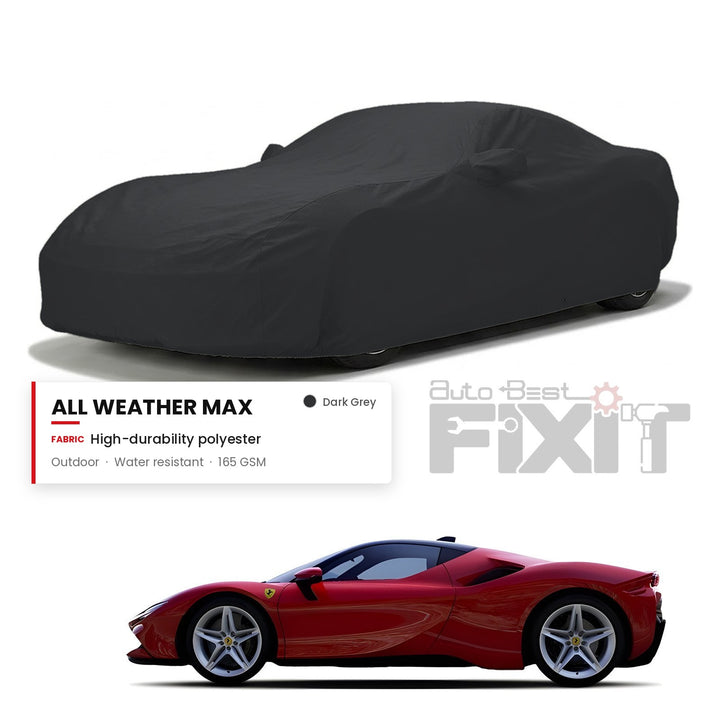 Ferrari SF90 Car Body Cover Waterproof, Scratch Proof with Cotton Lining, Mirror & Antenna Pockets