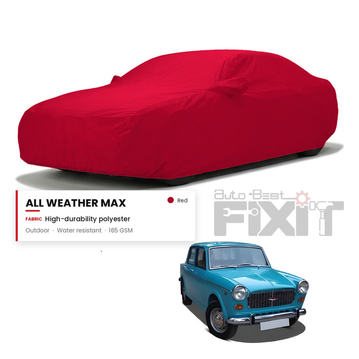 Fiat Padmini Car Body Cover Waterproof, Scratch Proof with Cotton Lining, Mirror & Antenna Pockets