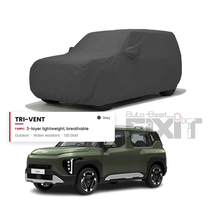 KIA Syros Car Body Cover Waterproof, Scratch Proof with Cotton Lining, Mirror & Antenna Pockets