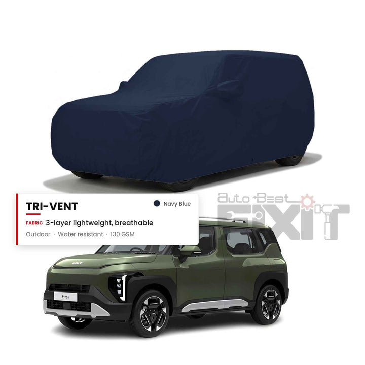 KIA Syros Car Body Cover Waterproof, Scratch Proof with Cotton Lining, Mirror & Antenna Pockets
