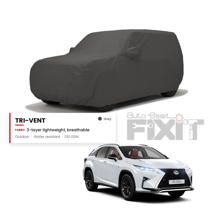 Lexus RX 450HL Car Body Cover Waterproof, Scratch Proof with Cotton Lining, Mirror & Antenna Pockets