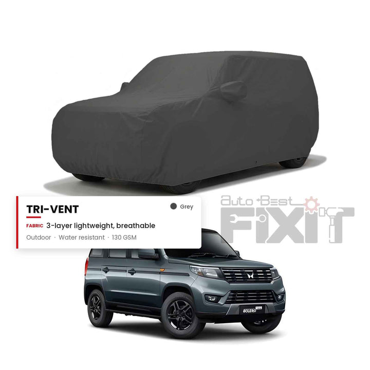 Mahindra Bolero 2025 Car Body Cover Waterproof, Scratch Proof with Cotton Lining, Mirror & Antenna Pockets