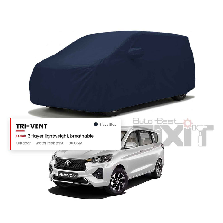 Toyota Rumion Car Body Cover Waterproof, Scratch Proof with Cotton Lining, Mirror & Antenna Pockets