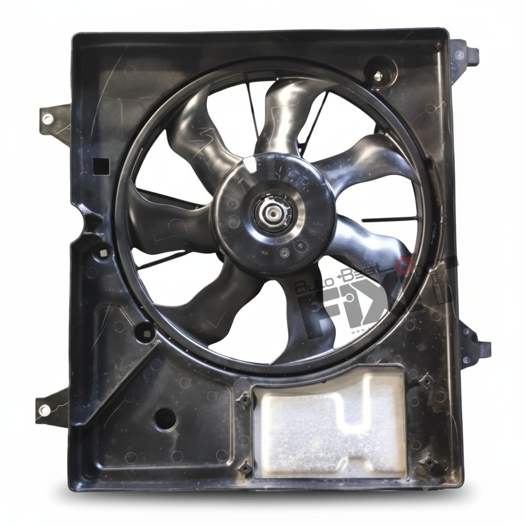 HANON RADIATOR FAN ASSEMBLY-IGNIS 1ST GEN 2016-2018 DSL Compatible with MARUTI IGNIS Vehicle