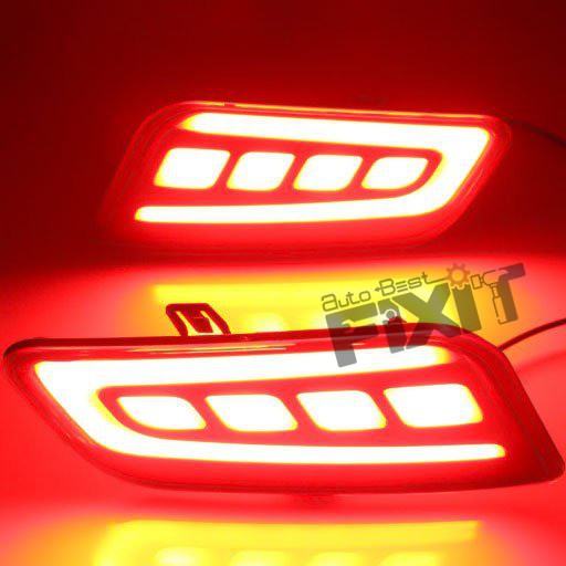 AutoStylenn Ford Endeavors 2016 ~ Bumper Reflector Matrix For FORD ENDEAVOUR Compatible with FORD Endeavour Vehicle_3