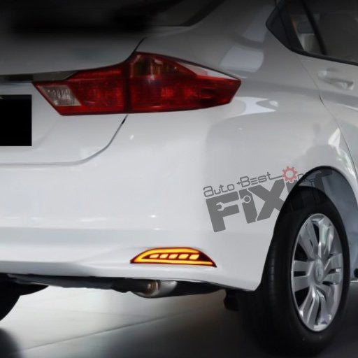 AutoStylenn Honda City 2014 Bumper Reflector For HONDA CITY Compatible with HONDA City Vehicle_3