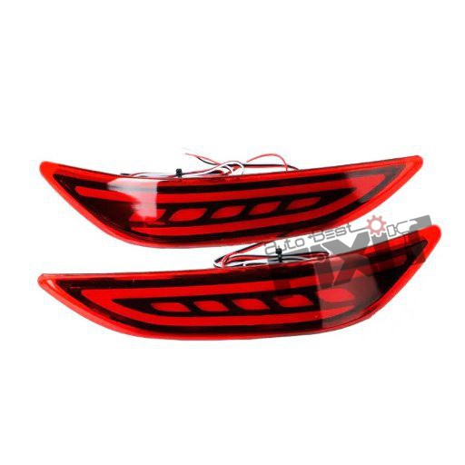 AutoStylenn Honda City 2014 Bumper Reflector Compatible with HONDA City Vehicle