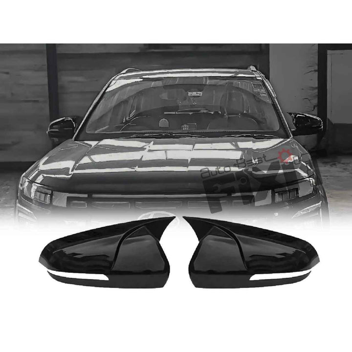 Auto Stylenn Batman Style Car Mirror Cover for Hyundai Creta 2022 Onwards – High Quality Fini