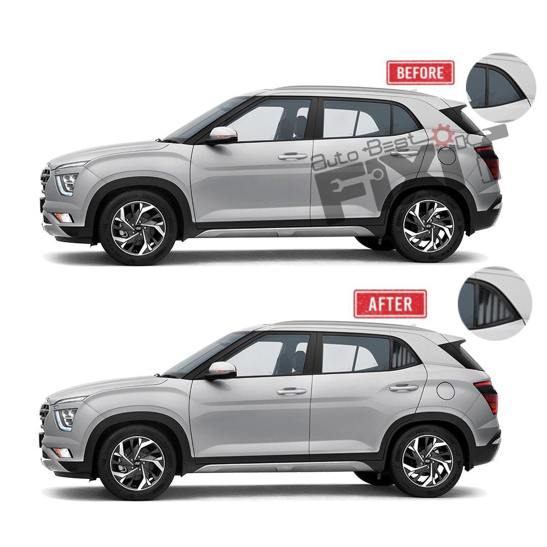 AutoStylenn Hyundai Creta Window Louvers For HYUNDAI CRETA Compatible with HYUNDAI Creta Vehicle_2