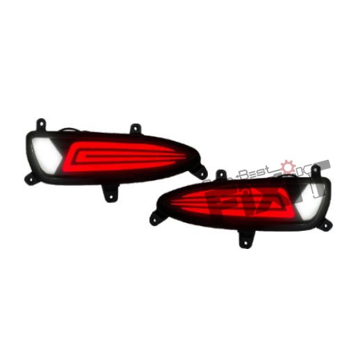 AutoStylenn Hyundai i20 2018-19 Bumper Reflector Matrix For HYUNDAI I 20 Compatible with HYUNDAI I 20 Vehicle_3