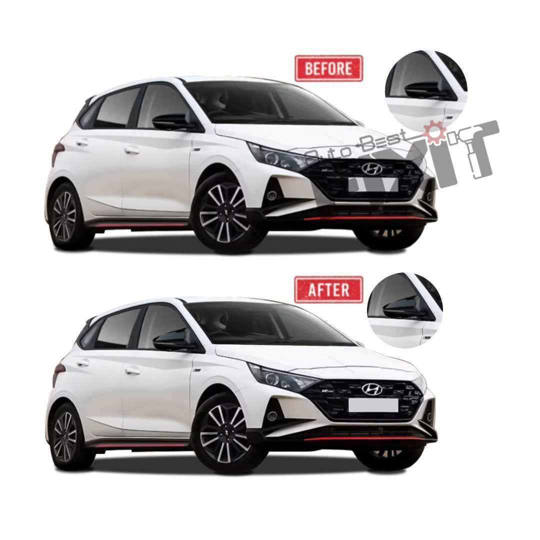 Hyundai i20 Batman Style Mirror Covers – High Quality Fini