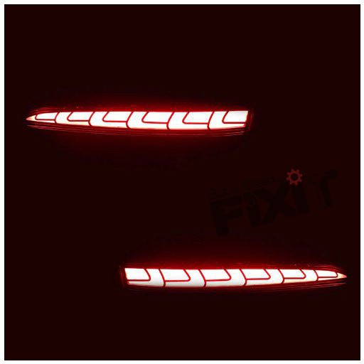 AutoStylenn Hyundai Verna 2017 Bumper Reflector For HYUNDAI VERNA Compatible with HYUNDAI Verna Vehicle_3