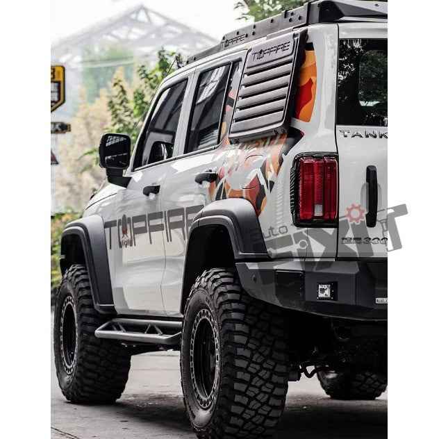 Jeep Wrangler Top Fire Rear Window Guard Armor Extension – Easy Installation F