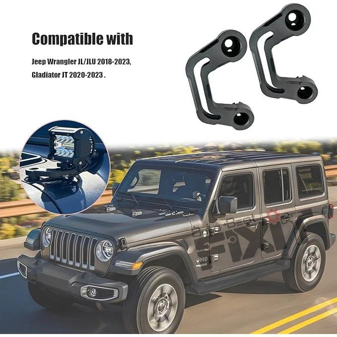 AutoStylenn Jeep Wrangler Windscreen Bracket For JEEP WRANGLER Compatible with JEEP Wrangler Vehicle_5