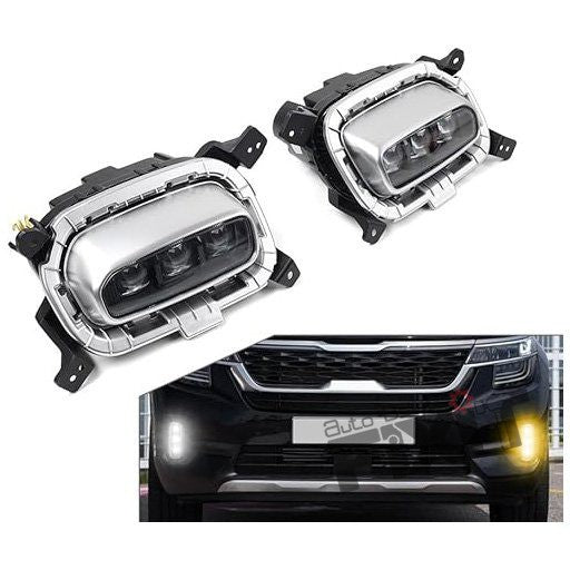 AutoStylenn Kia Seltos 2017 DRL Fog Light For KIA SELTOS Compatible with KIA Seltos Vehicle_2