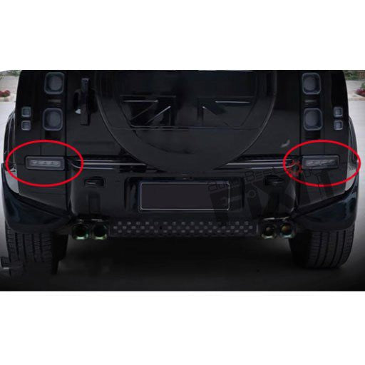 AutoStylenn Land Rover Defender Bumper Reflector Matrix Smoke (4 LED) For LAND ROVER DEFENDER Compatible with LAND ROVER Defender Vehicle_2