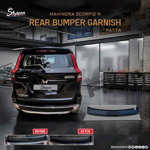 Mahindra Scorpio N Rear Bumper Garnish – Aftermarket Car Accesso