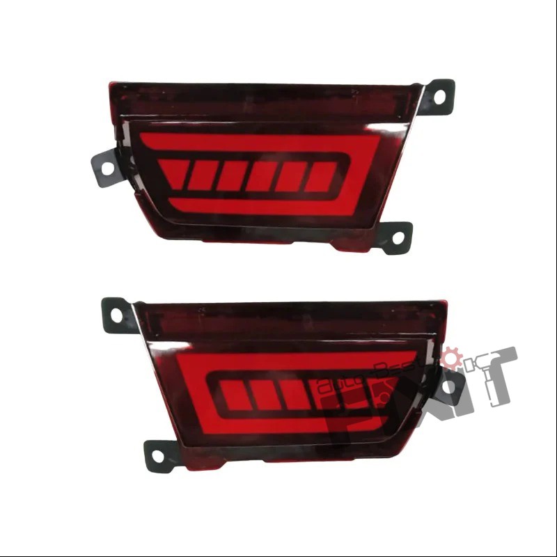 AutoStylenn Mahindra Scorpio N 2D Red Bumper Reflector Matrix Compatible with MAHINDRA Scorpio N Vehicle