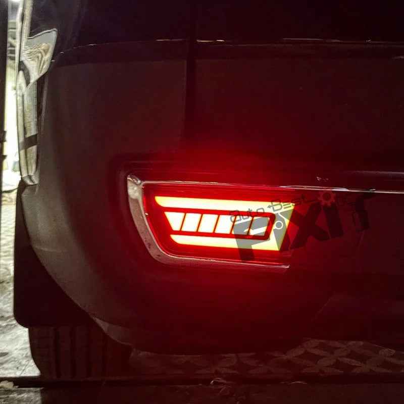 Mahindra Scorpio N 2D Red Bumper Reflector Matrix – Durable ABS Constructi